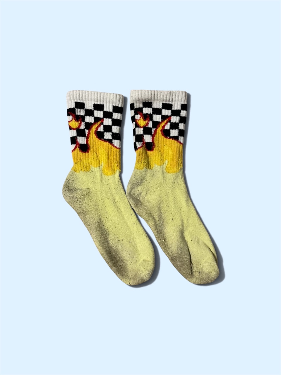 No brand double-pattern socks Size S