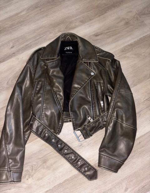 Zara Zara Lederjacke Size XS