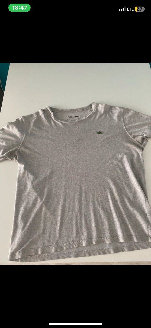 lacoste  graues lacoste t-shirt Size L