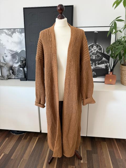 Topshop Langer brauner Cardigan Gr. L von Topshop neuwertig Size L