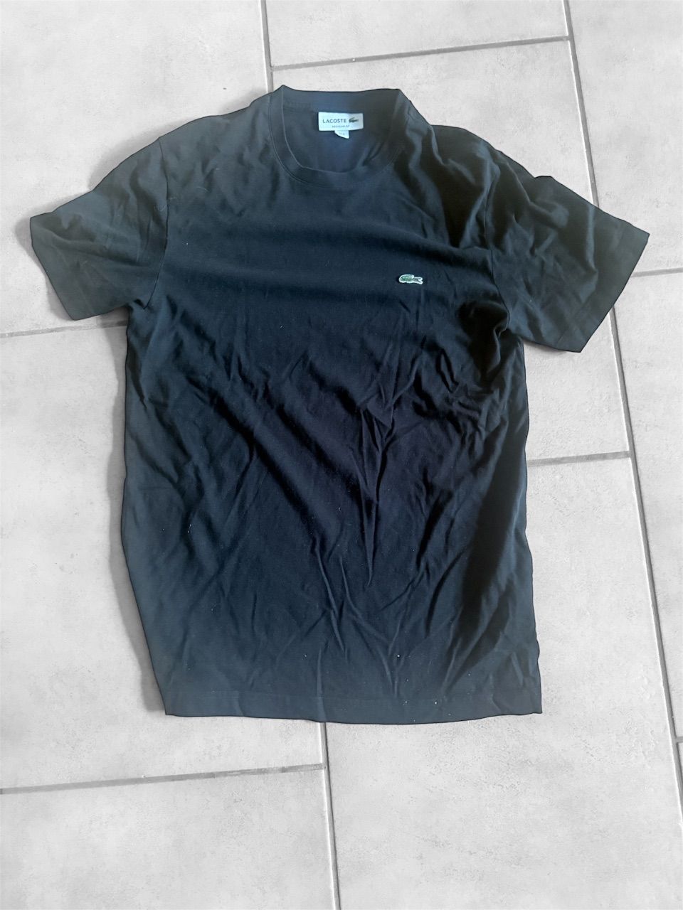 Lacoste  Lacoste T-Shirt Schwarz mit Krokodil-Logo – Größe S / FR 3 Size S