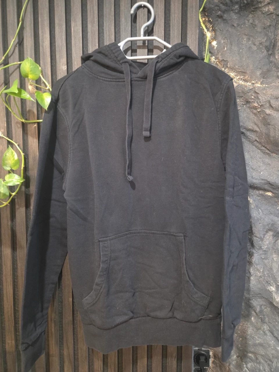 C&A Basic Hoodie Black Size S