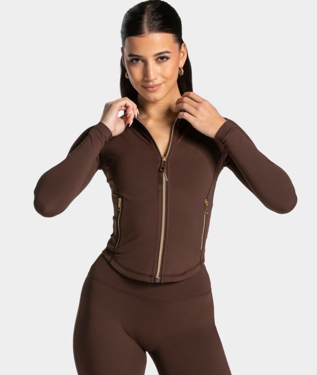 Teveo Teveo shaping top Jake Espresso Gold  Size S