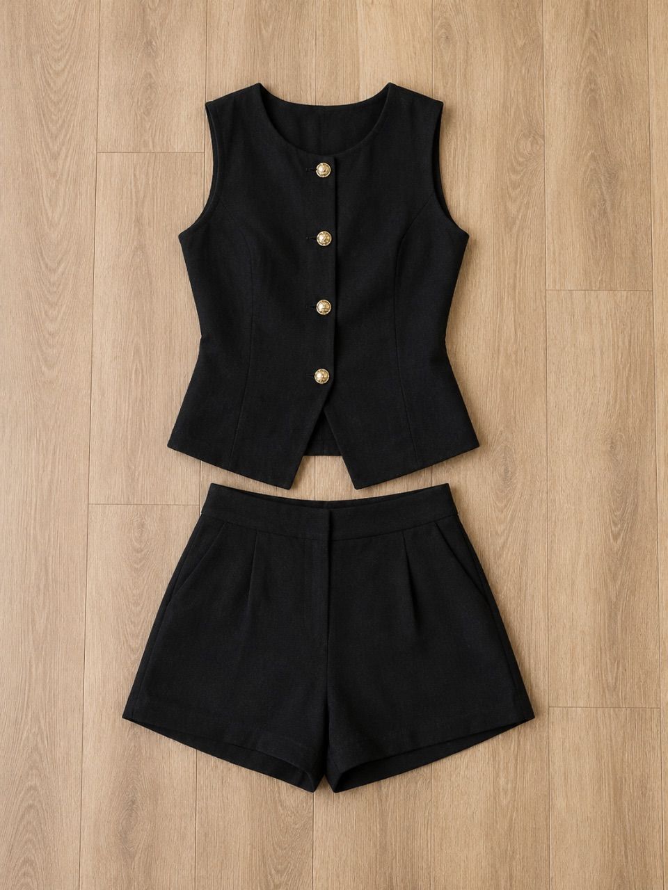Ohne Marke Schwarzes Set Size S