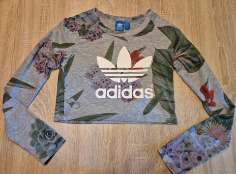 Adidas Originals Crop Top mit floralem Print 🌸🌿