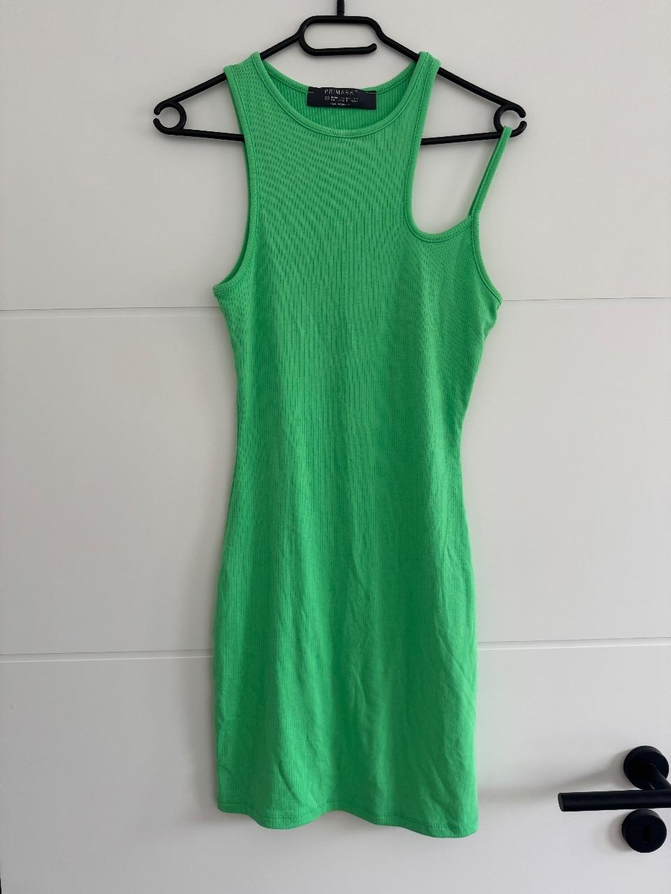 Rippstrick-Minikleid mit Cut-out - Grün - Primark – Größe XS