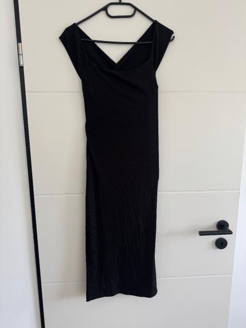 Kleid mit überkreuzten Trägern und Rückenausschnitt - Schwarz – Einheitsgröße Size Einheitsgröße