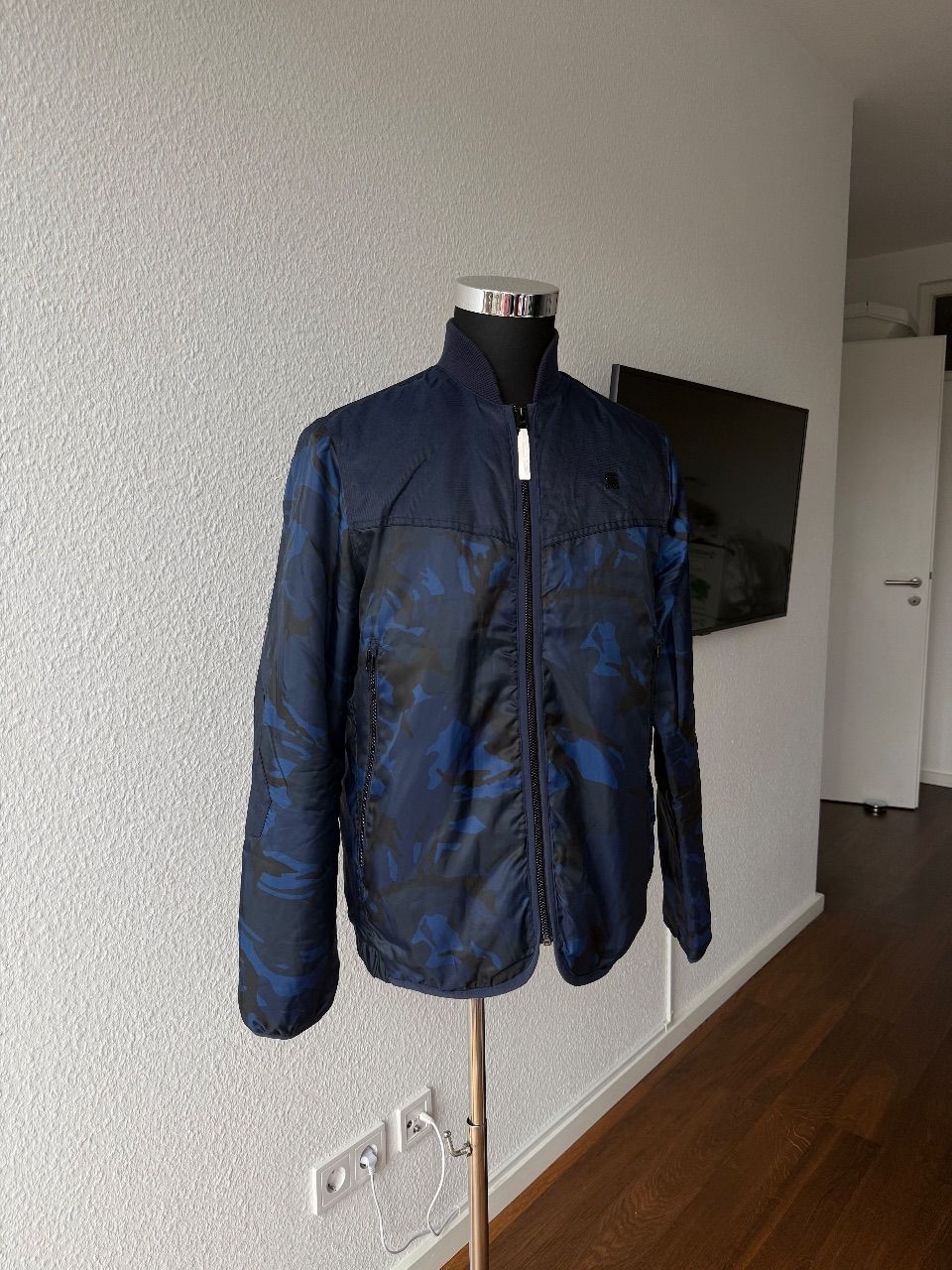 G-Star RAW G-Star RAW - Übergangsjacke – Blau Camo – Gr. L Size L