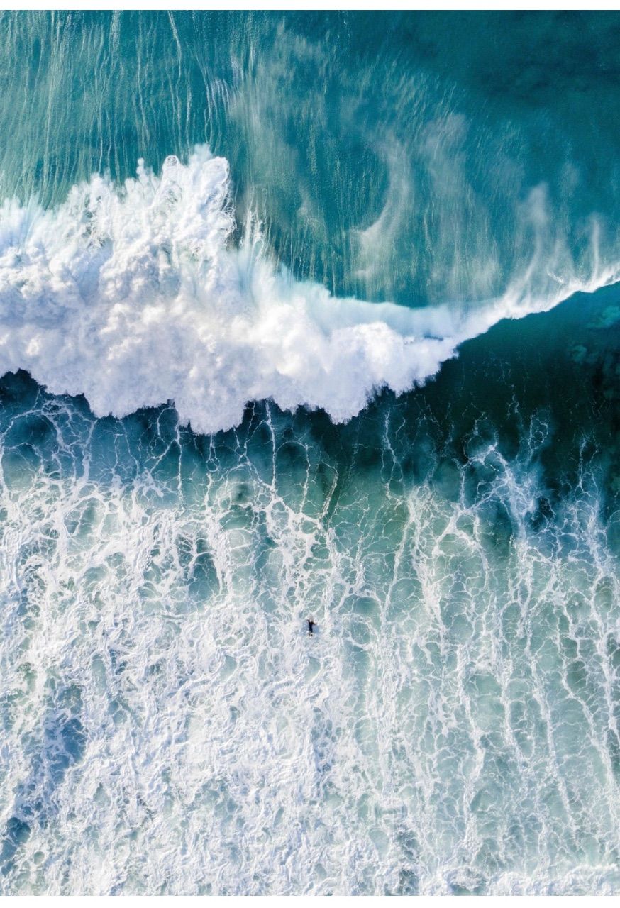 DESENIO  DESENIO - Surfers Wave Poster - 50x70 cm Size 50x70 cm