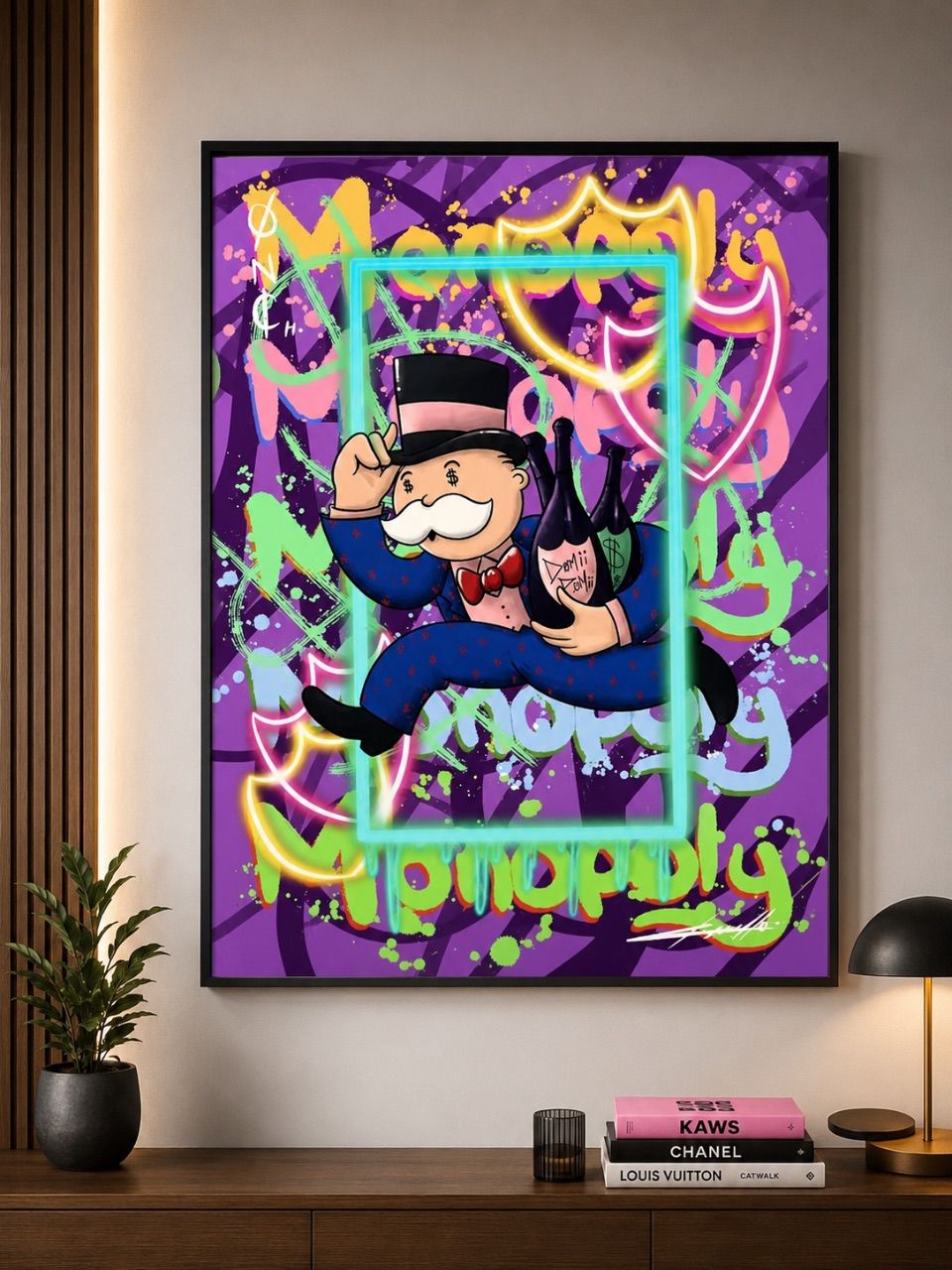 Street-Art Poster “Monopoly” – 60 × 80 cm Size 60x80 cm