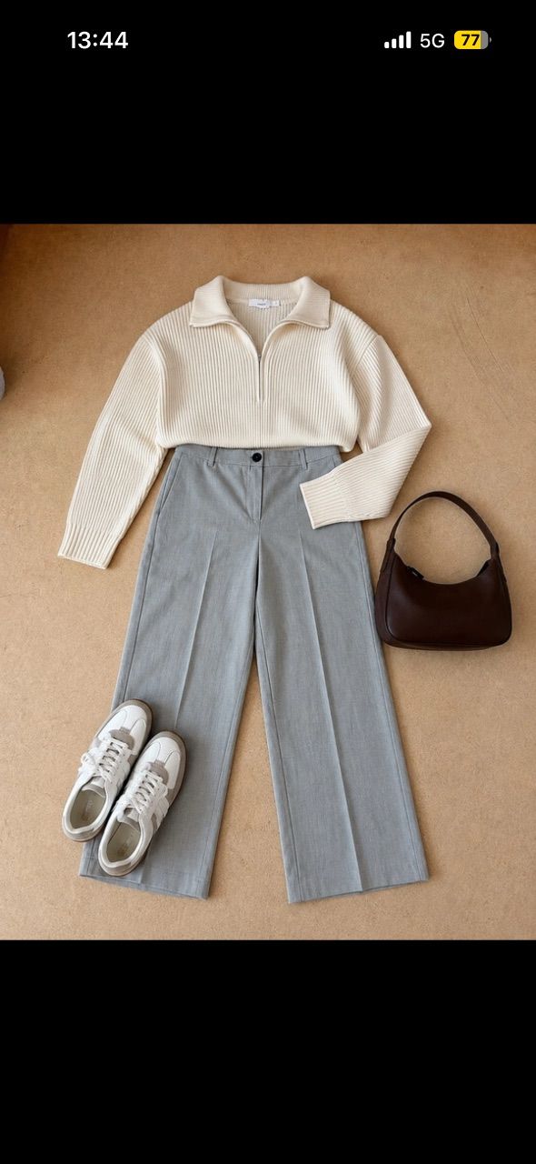 Bershka  Hose in Grau  Size 38
