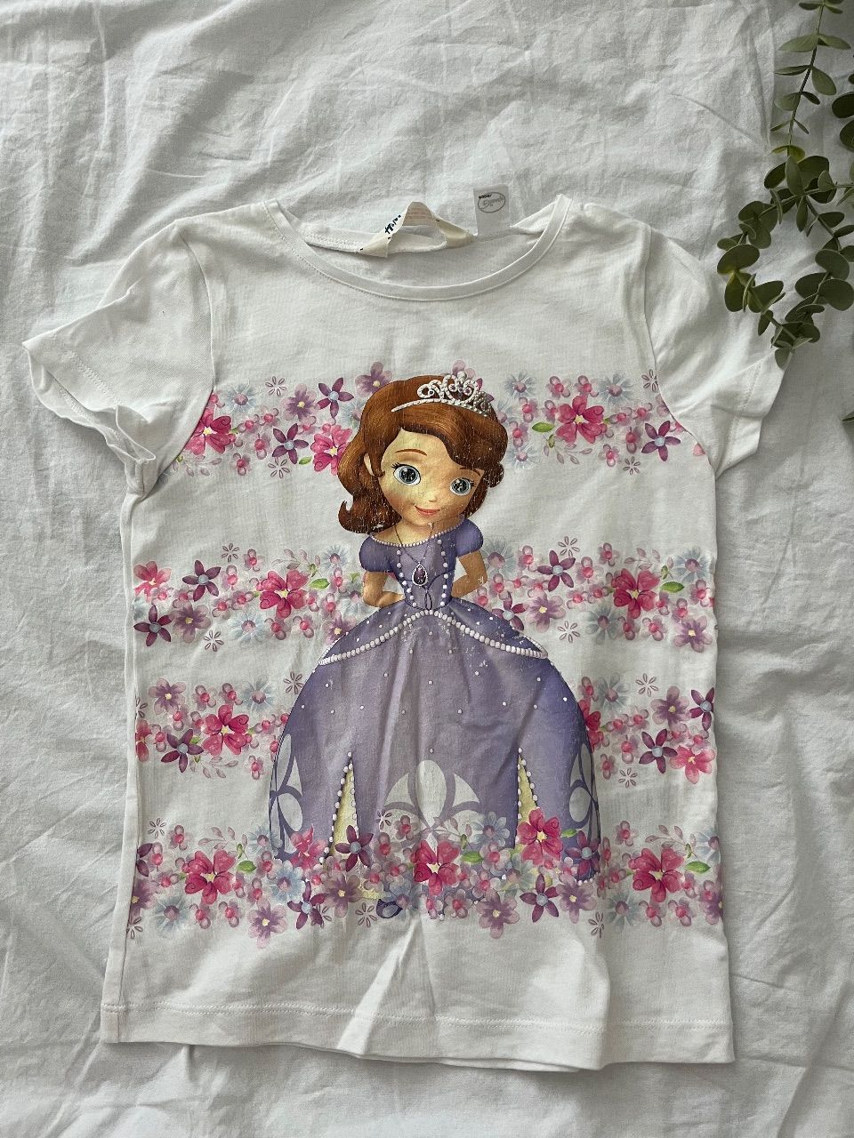 H&M Weißes Prinzessin Sofia Tshirt gr. 122/128 Gebraucht H&M Size 122