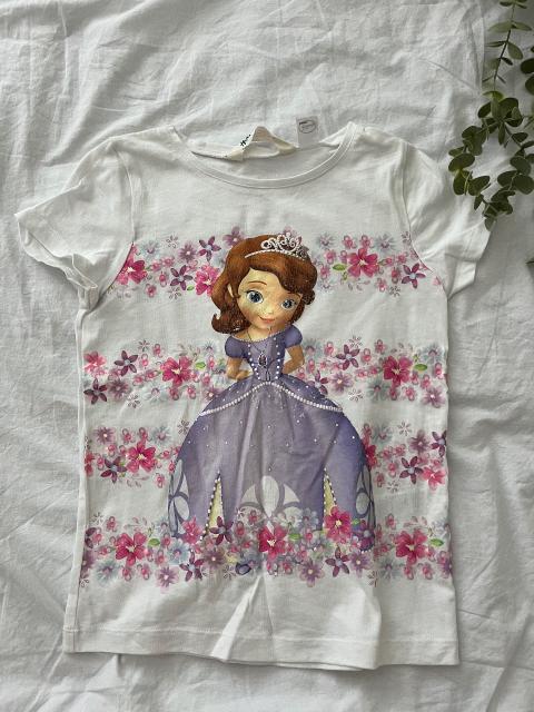 H&M Weißes Prinzessin Sofia Tshirt gr. 122/128 Gebraucht H&M Size 122