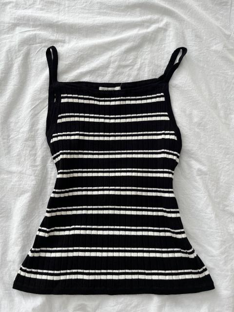 H&M Weiß schwarz gestreiftes Trägertop Gr.M Neu H&M Size M