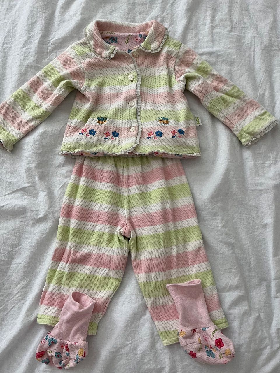Ohne Marke Niedliches Outfit fürs Baby Gr. 68 mit süßen Symbolen - 3 teilig  Size 68