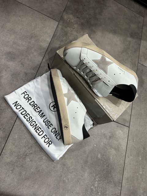 Ohne Marke Golden Goose Super-Star – Weiß/Grau/Schwarz – Größe 44 – Neu Mit Box Size 44