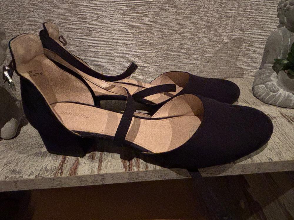 Dunkel blaue Damen Schuhe
