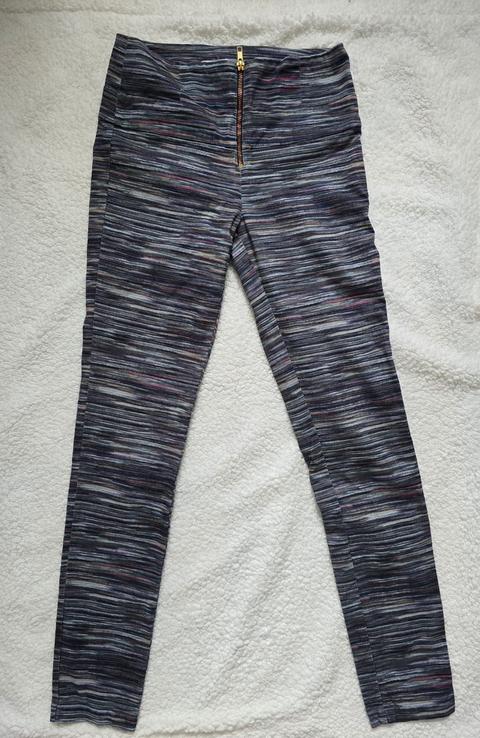 Rodebjer Rodebjer Leo Flicker Leggings / Hose S – Bunt Meliert Space Dye High Waist Gold Size S
