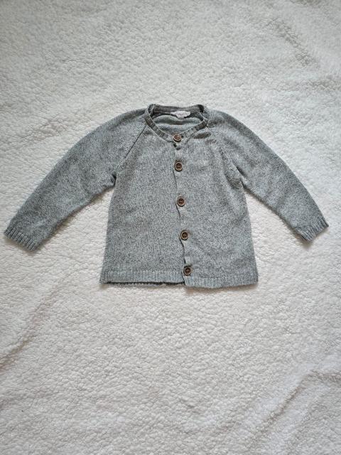 Bellybutton Strickjacke Gr. 80 – Grau Meliert Kaschmir-Mix Scandi