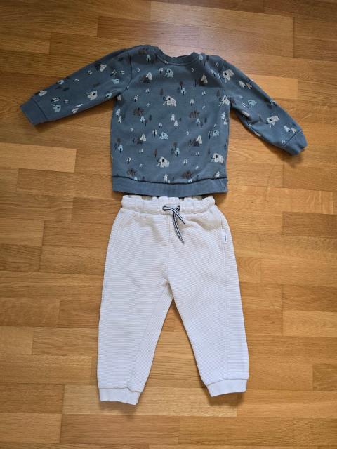 Topomini (Ernsting's family) Zweiteiler Set Gr 92 – Blau Creme Mammut