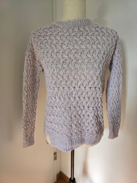 Bershka Bershka Zopfstrick Pullover S – Flieder Rosa Glitzer Lurex Knit Size S