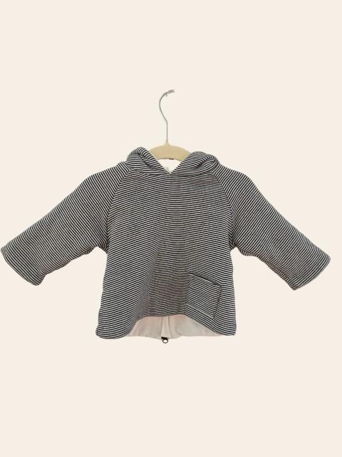Petit Bateau Petit Bateau Strickjacke 60cm – Blau Weiß Gestreift Wattiert Scandi Size 62