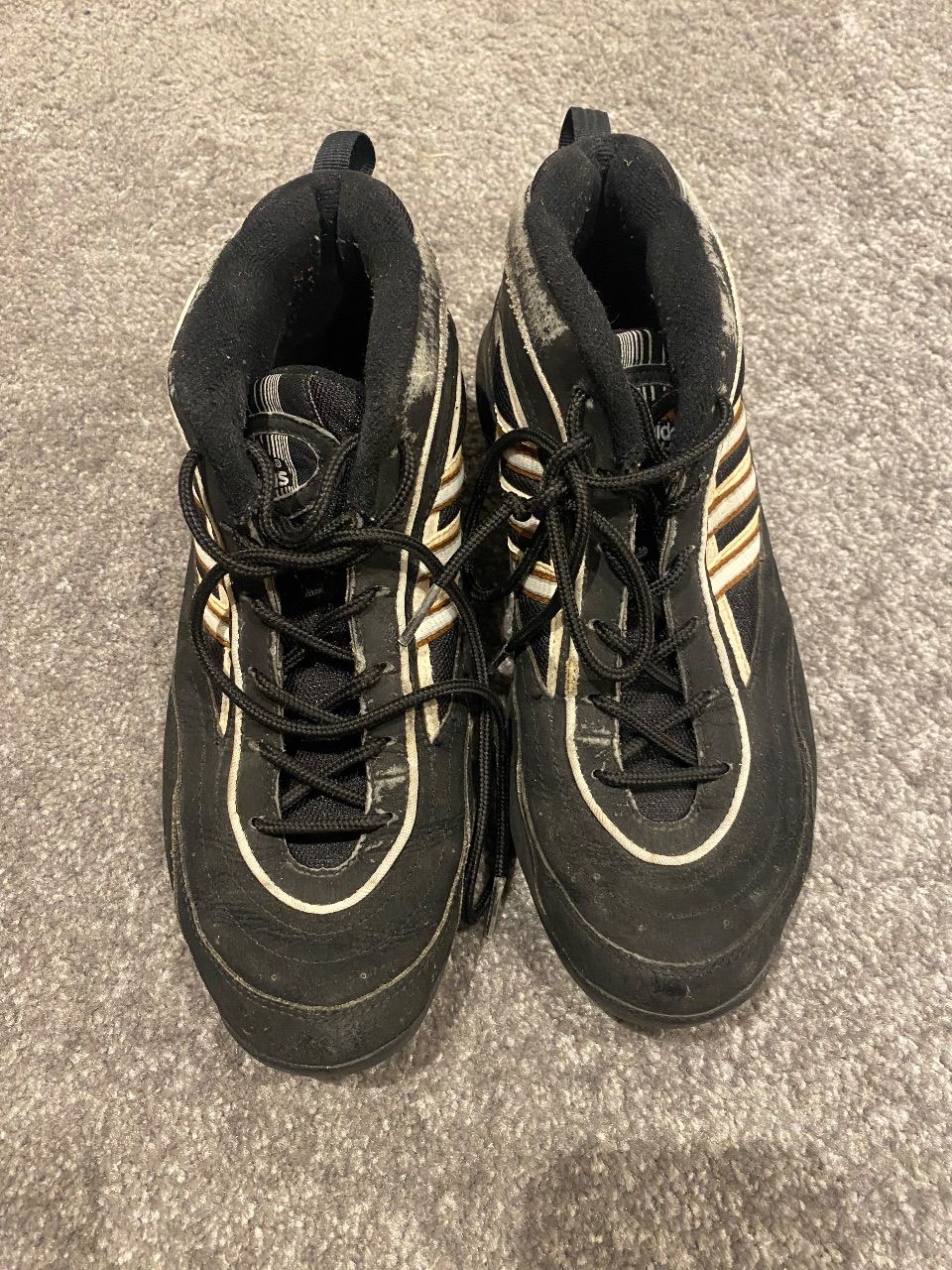 Adidas Vintage Adidas Mid Sneaker / Basketballschuhe Schwarz – Größe 41 1/3 (1999) Size 41