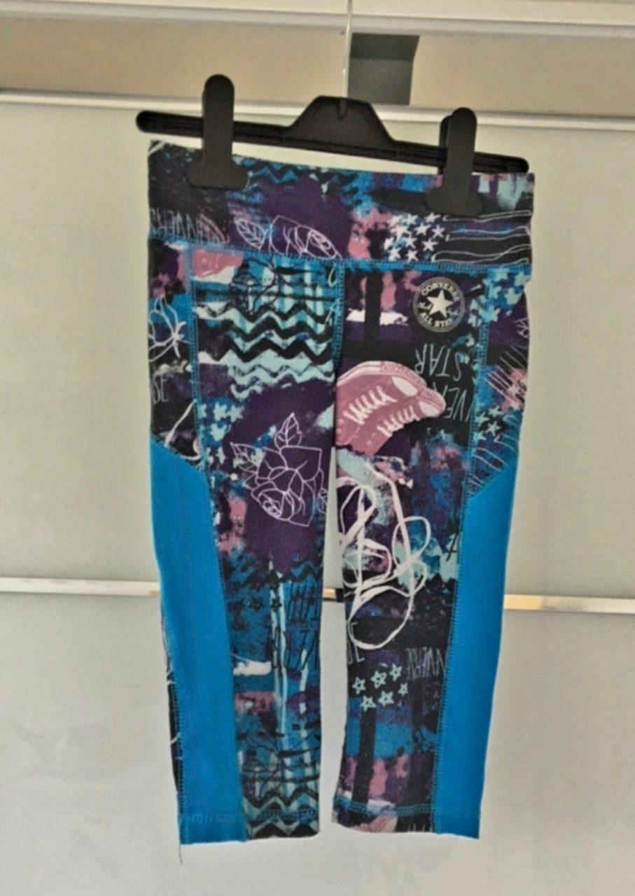 Converse Sport Leggings für Mädchen, bunt gemustert 110/116