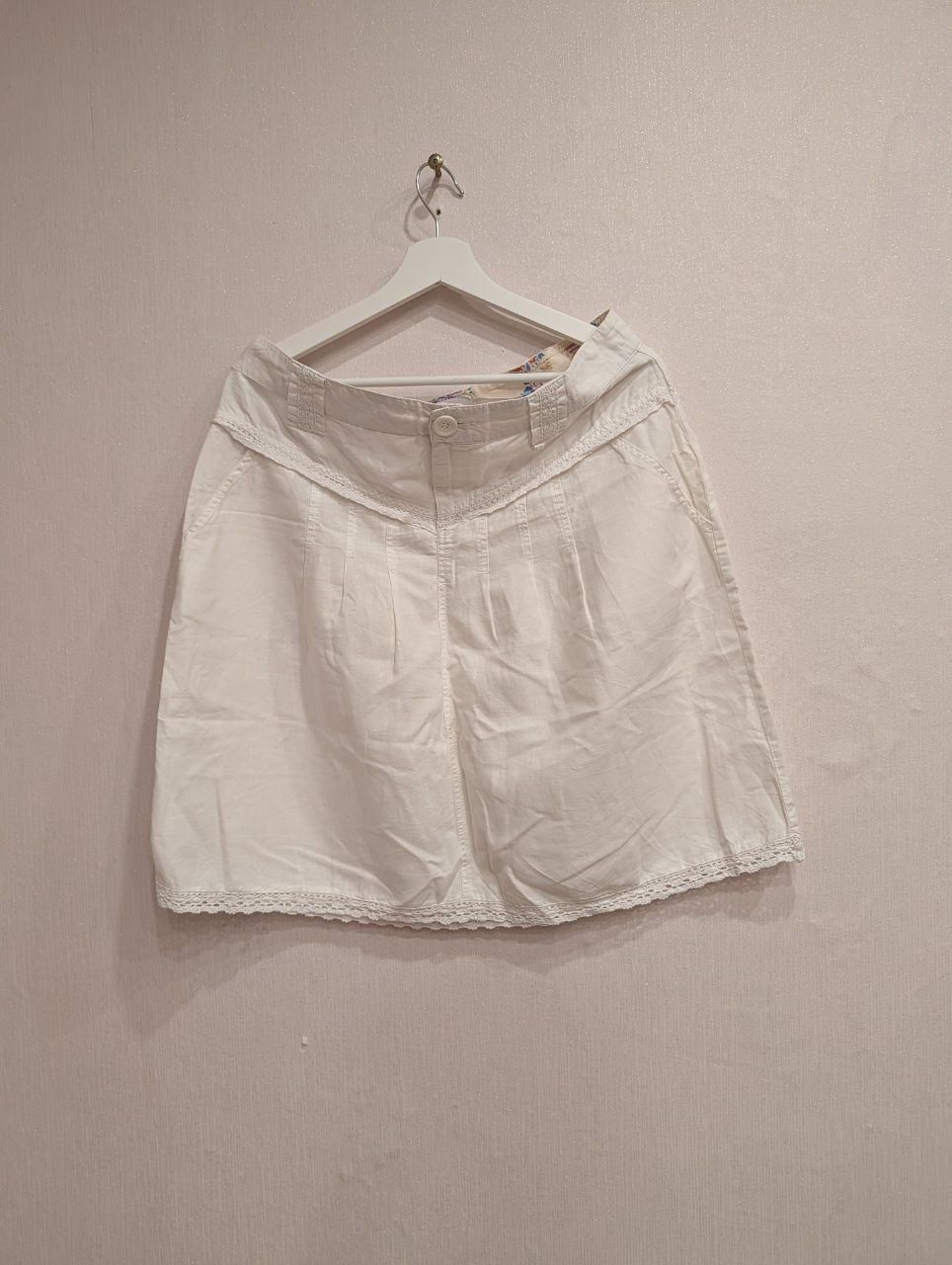 Casa Blanca Weißer schöner Spitzenrock von Casa Blanca in der Gr.40-42 Size L