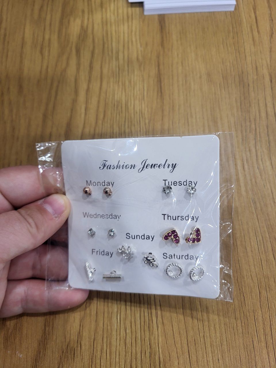 Fashion Jewerly Ohrstecker Set für jeden Wochentag - Fashion Jewelry