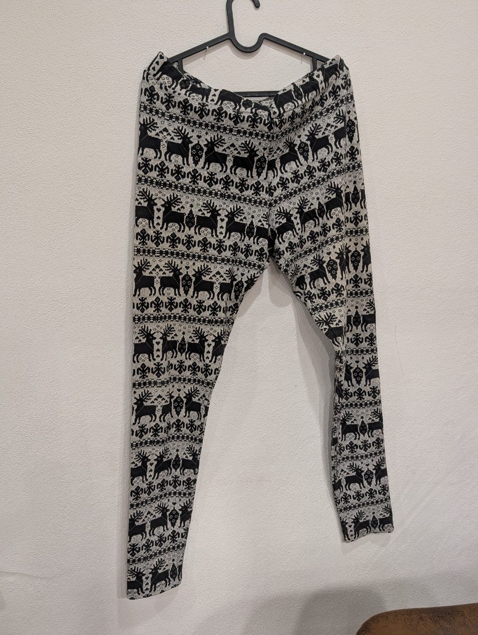 H&M H&M Leggings - Norwegermuster mit Rentieren – Gr. L Size L