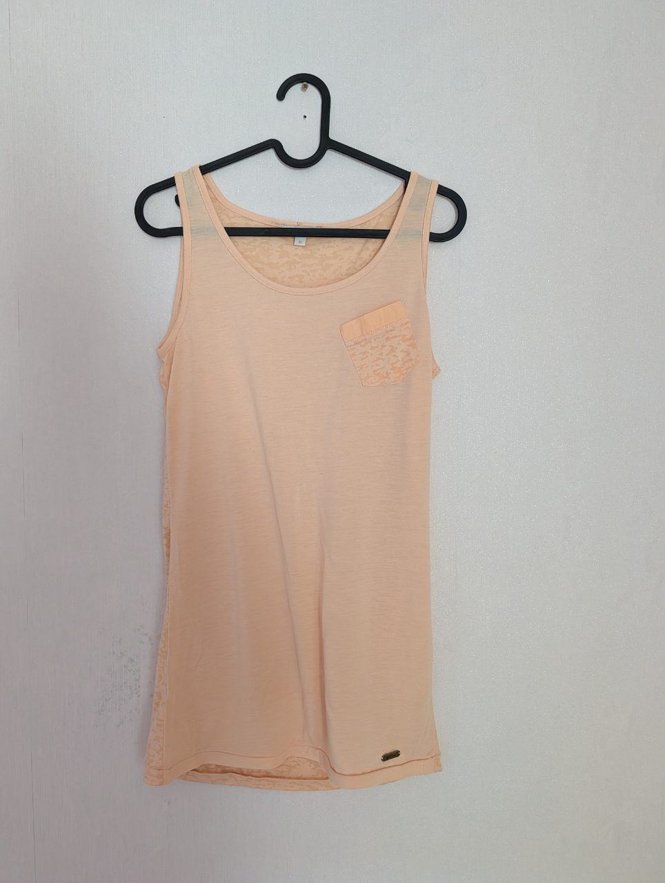 Barbour Peachfarbenes Damen Tanktop mit Brusttasche S/M Size S