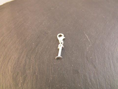 Ohne Marke Charm Anhänger Buchstabe I für Bettelarmband oder als Kettenanhänger -Neu-