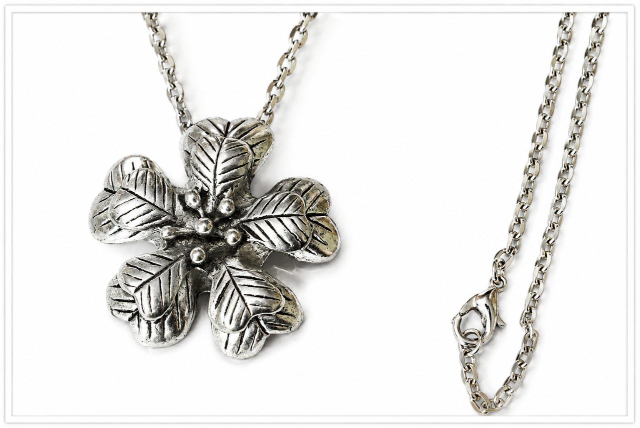 Ohne Marke Kette Halskette große Blume 