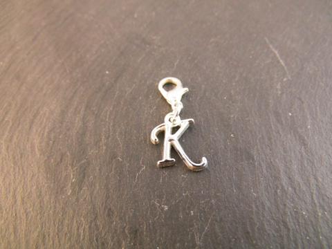 Ohne Marke Charm Anhänger Buchstabe K für Bettelarmband oder als Kettenanhänger -Neu-