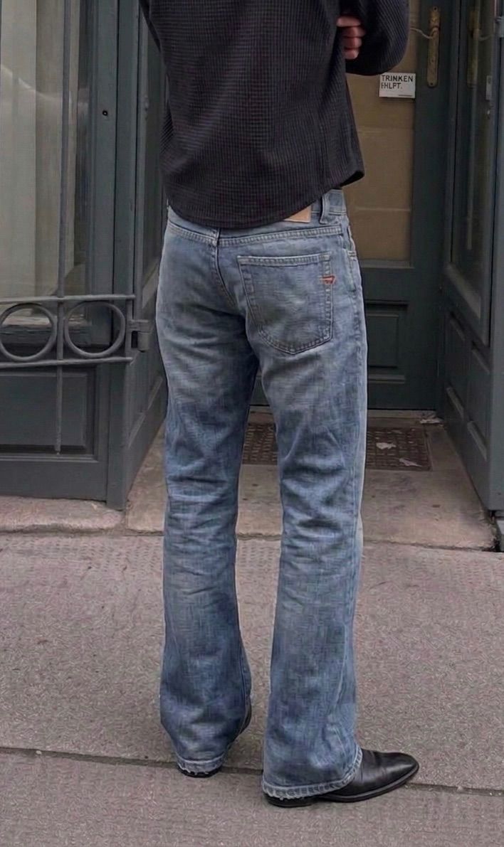 Diesel Vintage Diesel Bootcut Jeans in Hellblau y2k Size M
