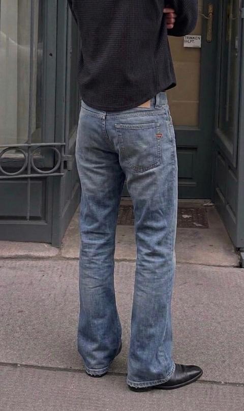 Diesel Vintage Diesel Bootcut Jeans in Hellblau y2k Size M