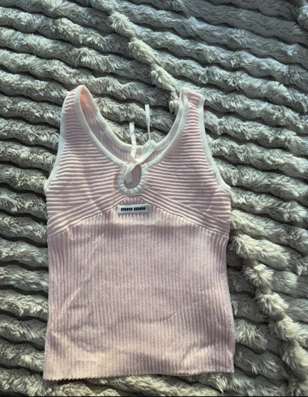 miumiu miumiu tanktop mit schleife  Size S