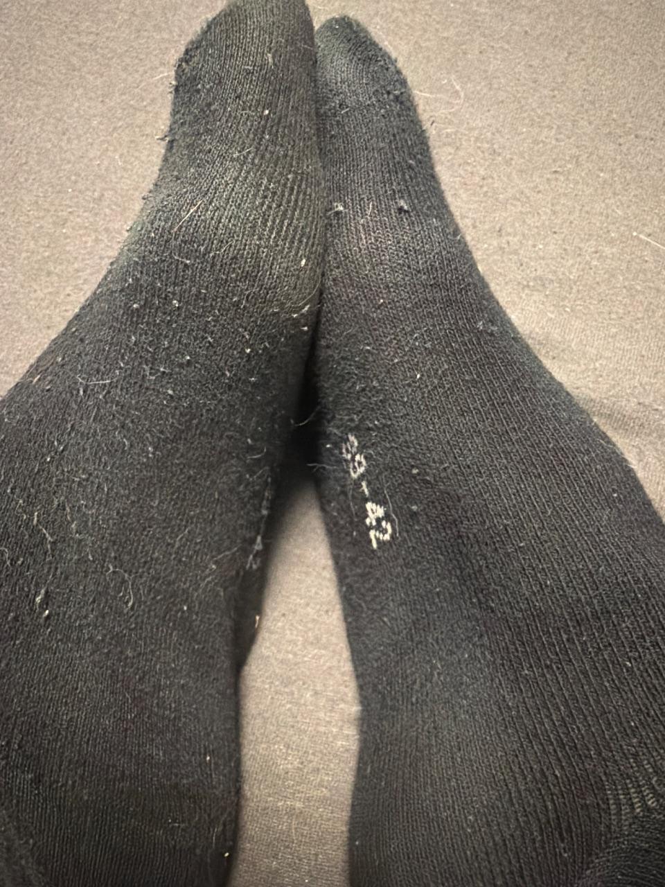 Getragene Socken Sport