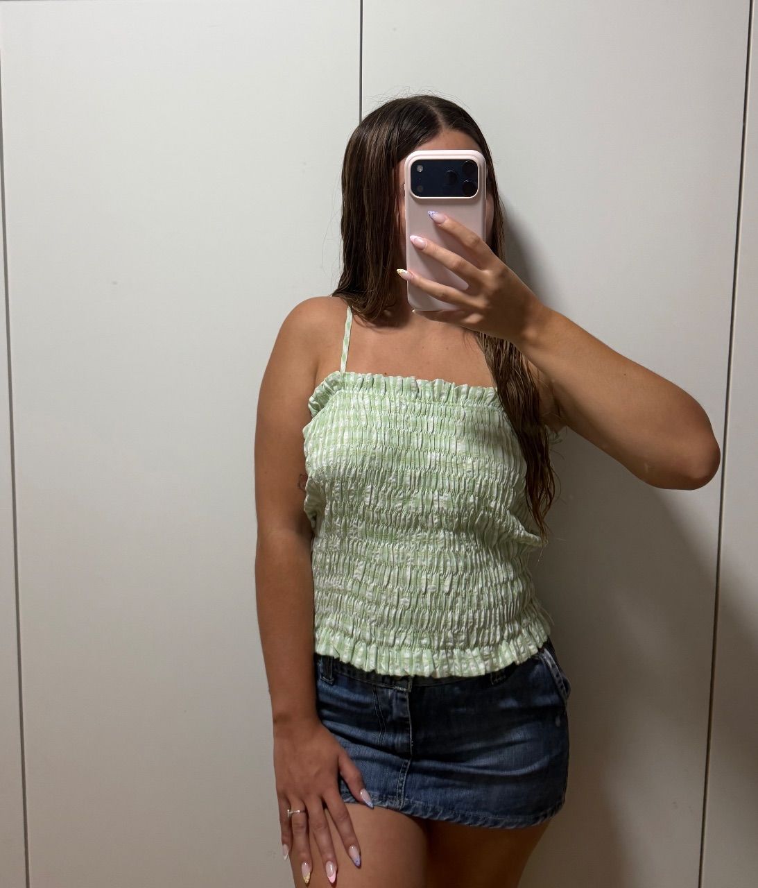 Ohne Marke Oberteil Trägerhemd Aldinova Größe S/M Size S