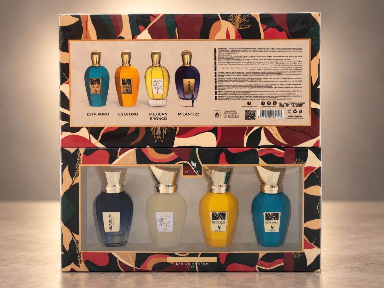 Volare Volare Parfum Geschenkset 4x25ml | Esta Puro, Esta Oro, Mexican Bronco, Milano