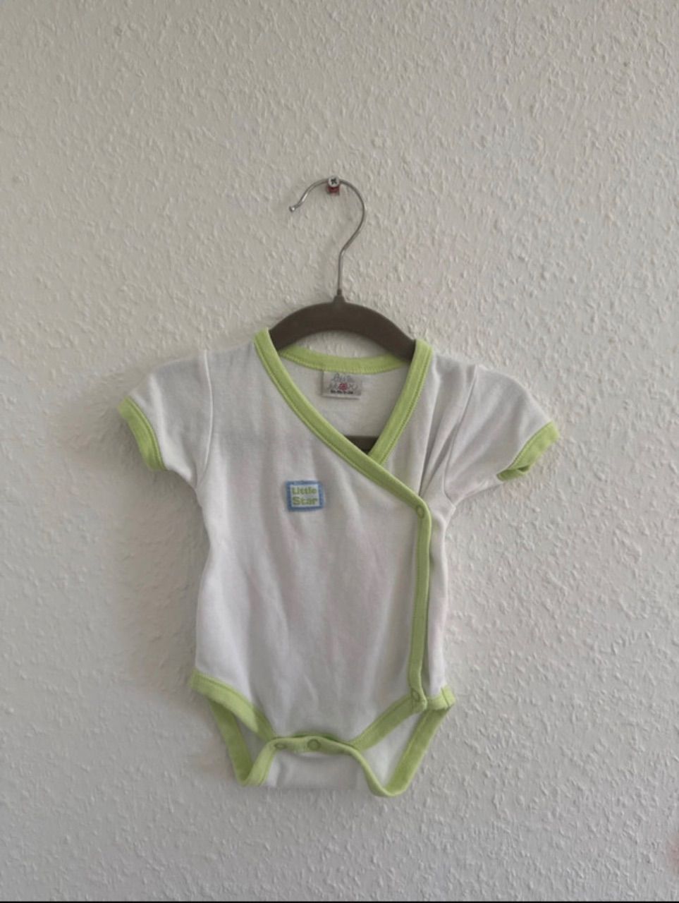 little star little star Body | weiß/grüs | Gr. 56 Size 56
