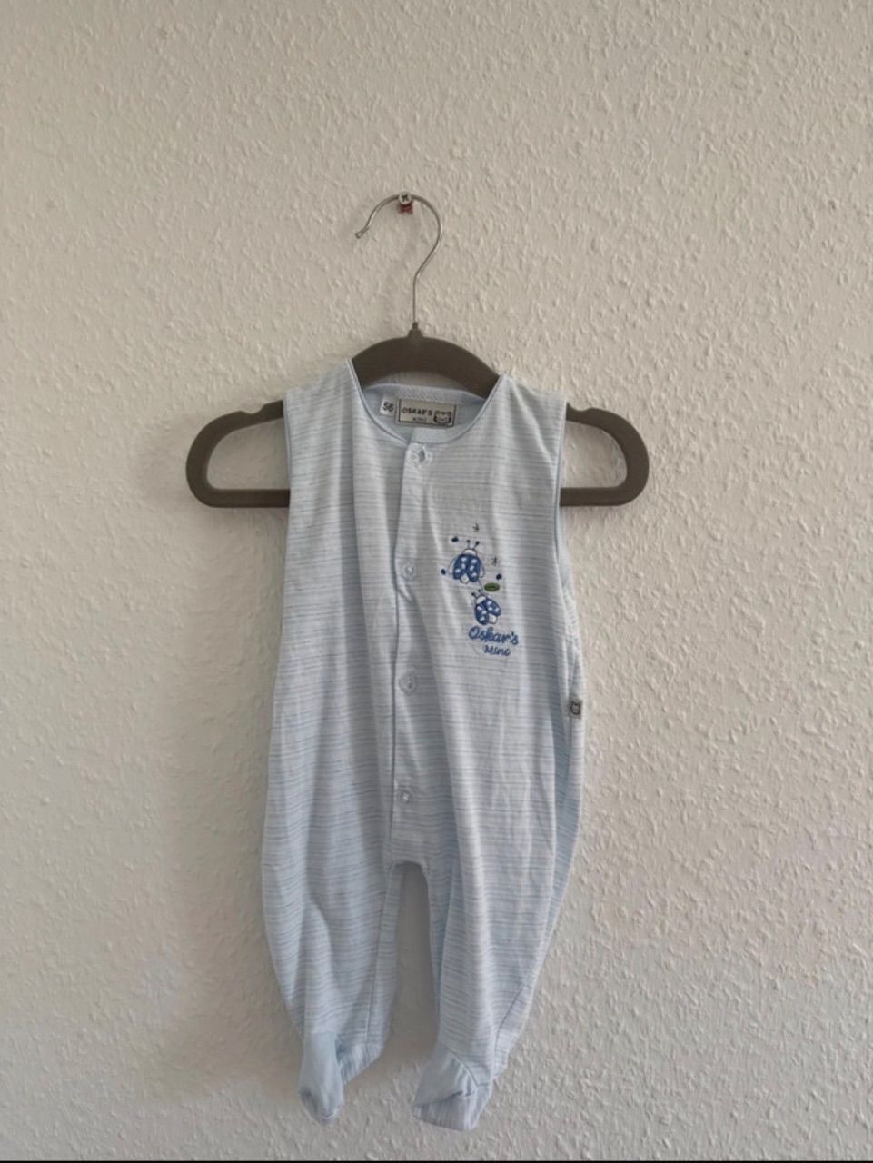 Oskar‘s Mini Strampler | Blau | Gr. 56 Size 56