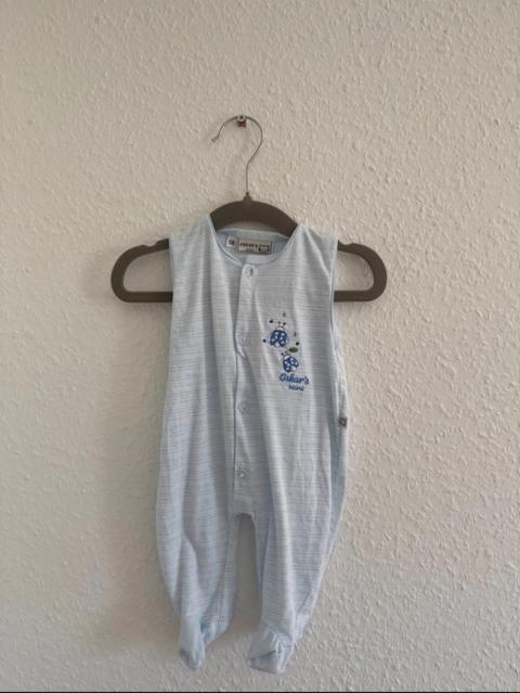 Oskar‘s Mini Strampler | Blau | Gr. 56 Size 56