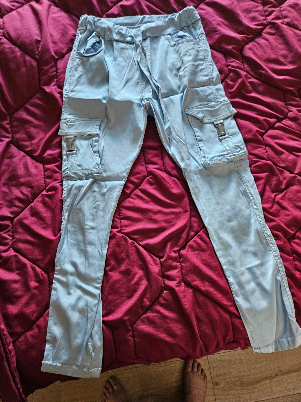Ohne Marke Hellblaue Streching Jeans Gr. 42 Size L