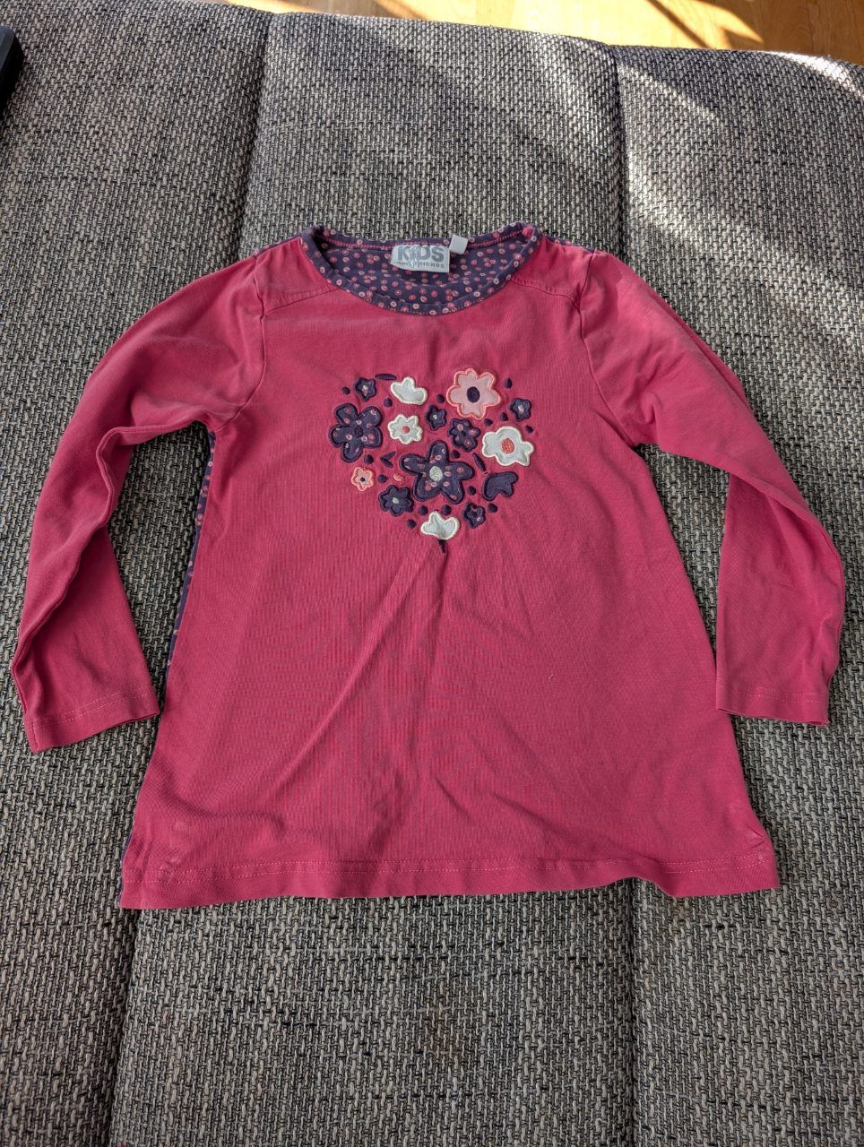 Kids Longsleeve mit Blumen Size 110