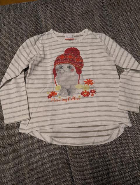 Bimbalina Longsleeve Katze mit Mütze Size 110