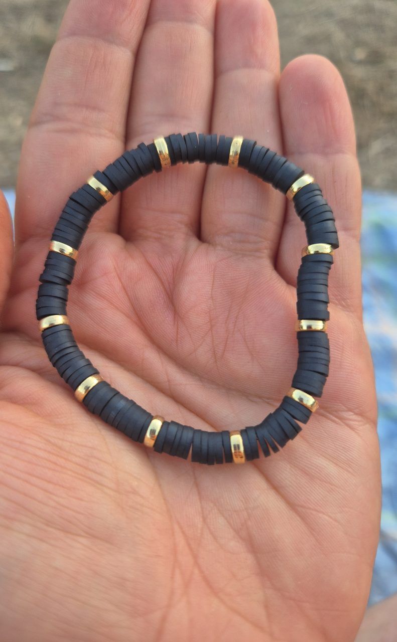 Armband schwarz und Gold 