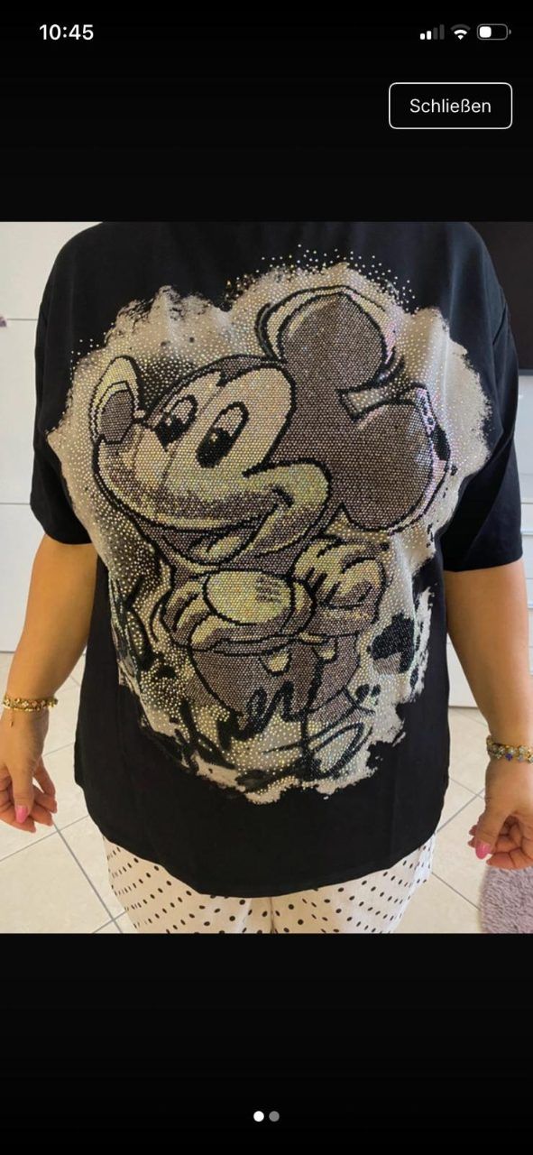 Rose Rose T-Shirt mickey  Size Einheitsgröße