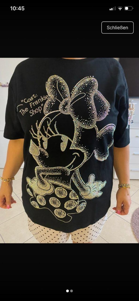 Rose  Rose T-Shirt minnie maus  Size Einheitsgröße